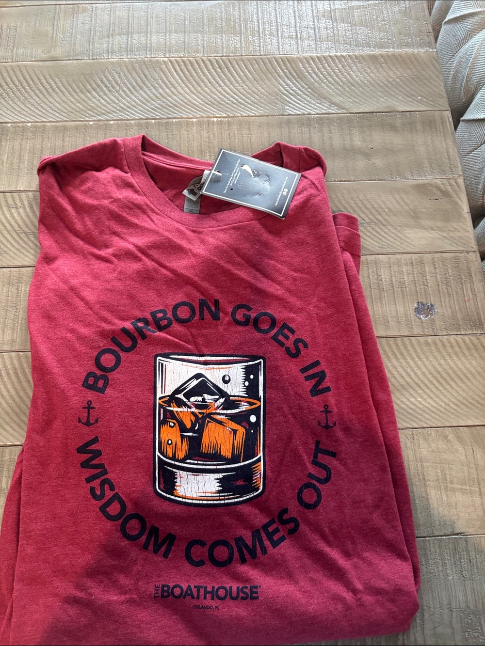 Men’s Red Graphic Bourbon T-Shirt